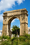 29 GIUGNO 1993, RICORDI DELLA COLONIA ITALIANA: L'ARCO DI TRIONFO AL RE UMBERTO DI SAVOIA.