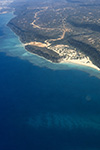 VEDUTA AEREA DELLA COSTA SOMALA NEL 1993.